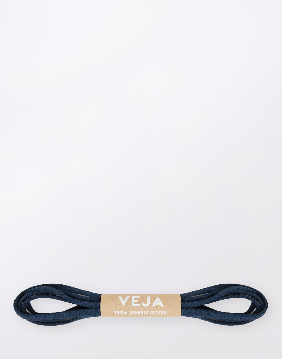 Veja Laces Organic Cotton NAVY 145 CM