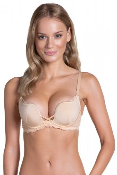 Henderson Ladies Delis 36121 zlatavě hnědá Podprsenka push-up 85B béžová