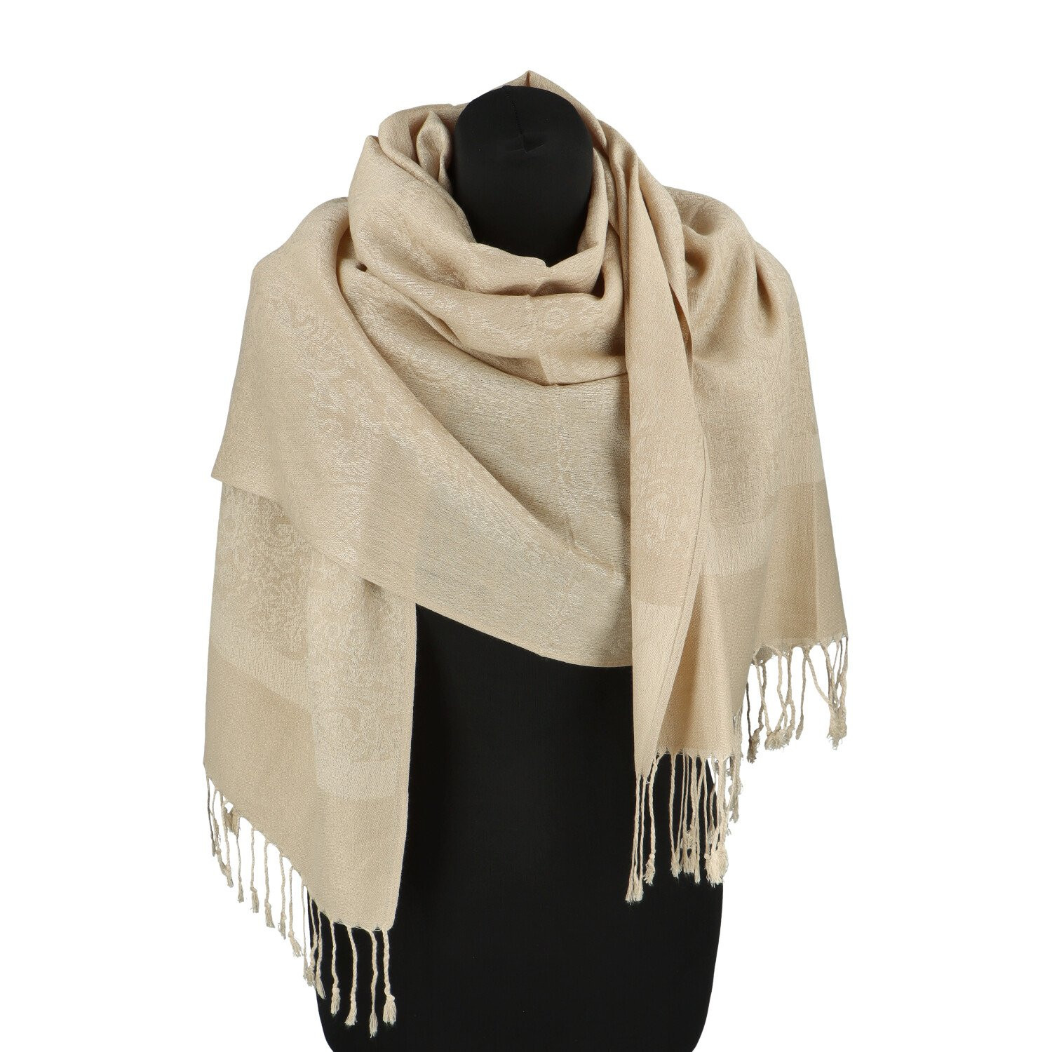 Módní dámská šála Candice, krémová