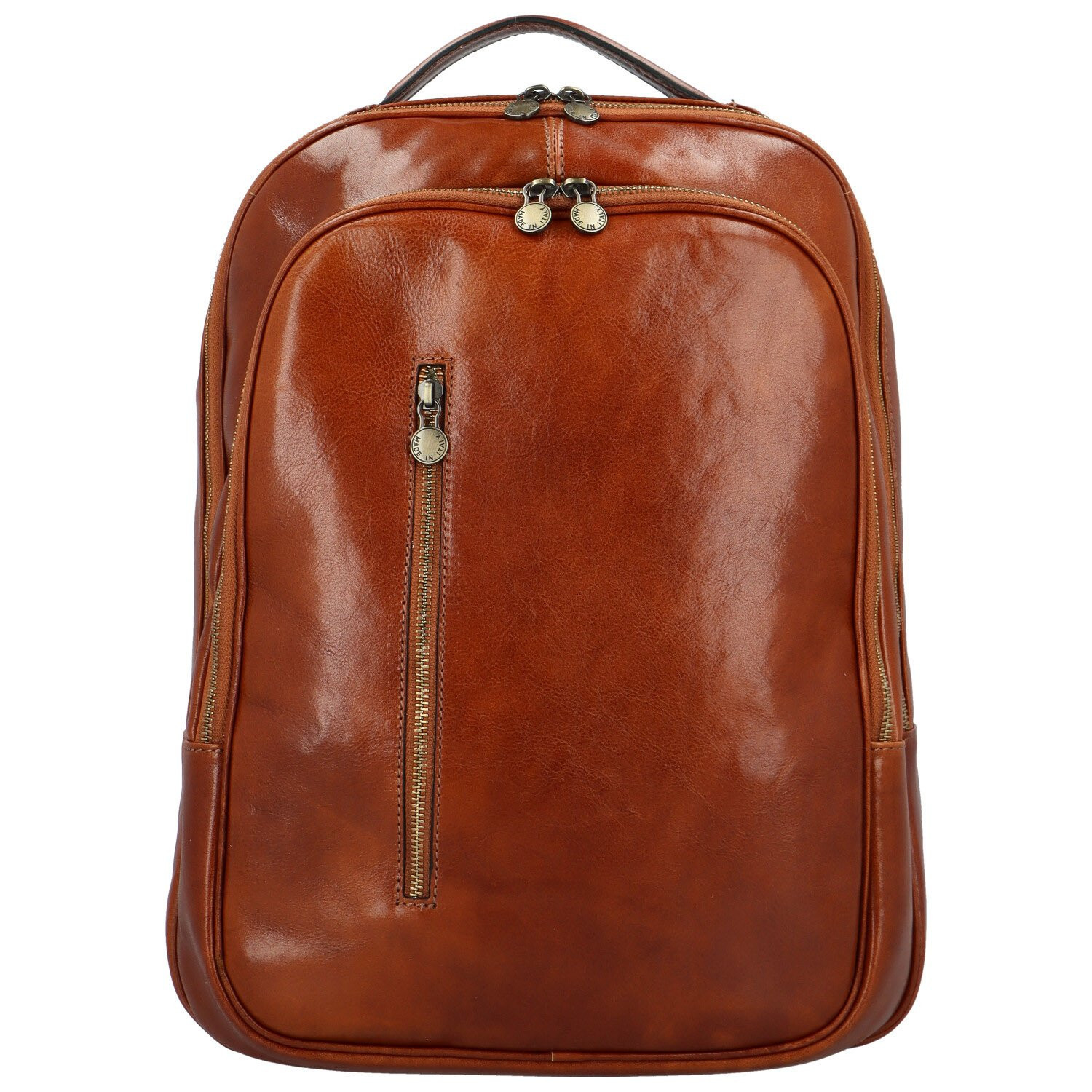 Luxusní kožený batoh Delami Hedda, koňakový