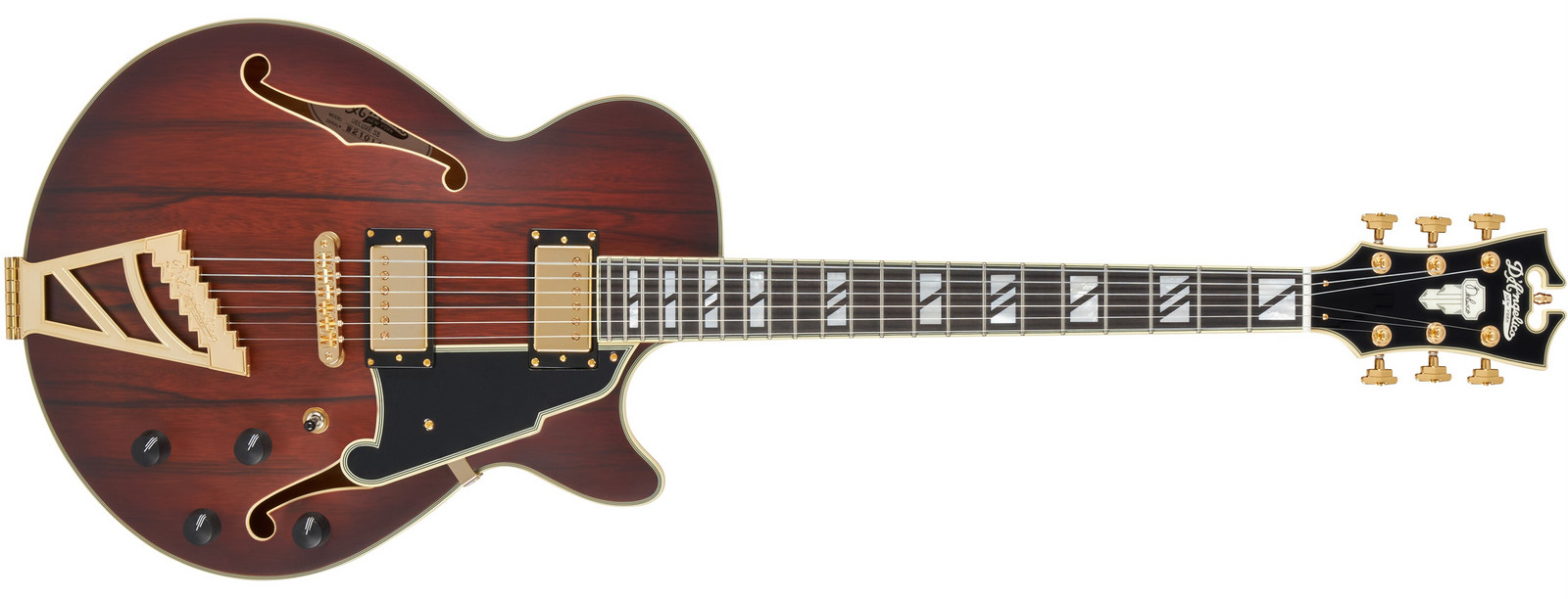 D'Angelico Deluxe SS Satin Brown Burst