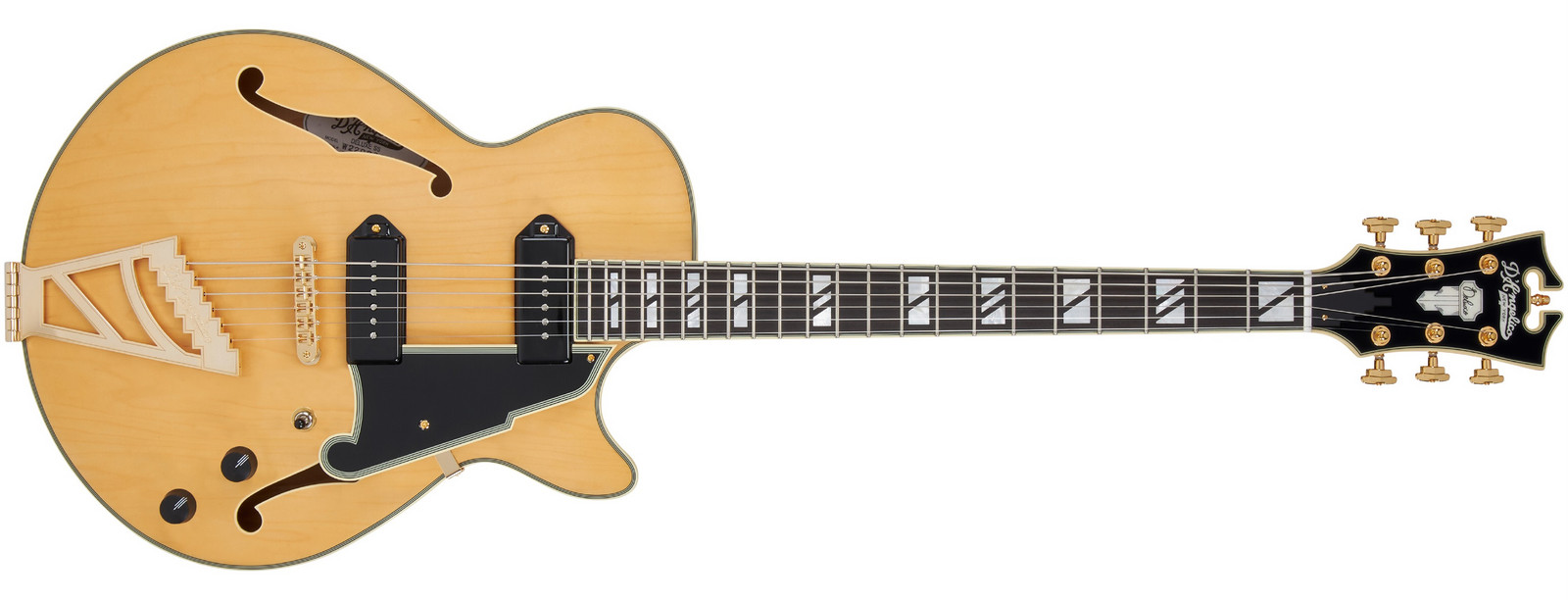 D'Angelico Deluxe SS Baritone Satin Honey