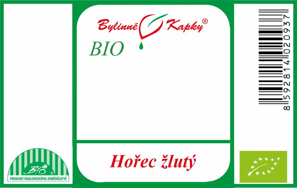Hořec žlutý BIO - bylinné kapky (tinktura) 50 ml