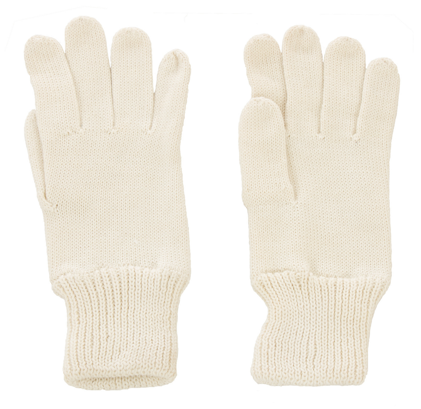 Rukavice bílé zimní pletené ČSLA originál Velikost: 10. (20 cm)