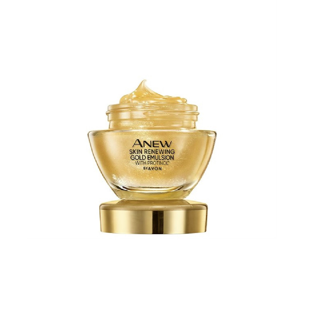 Avon Anew Skin Renewing Gold Emulsion Night Cream hydratační noční krém proti vráskám 50ml