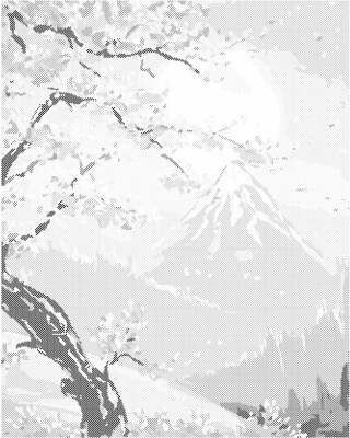 Tečkování - Jaro v horách