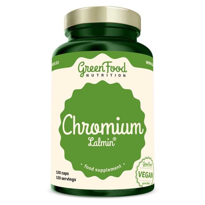 GREENFOOD NUTRITION Chromium lalmin 120 kapslí, poškozený obal