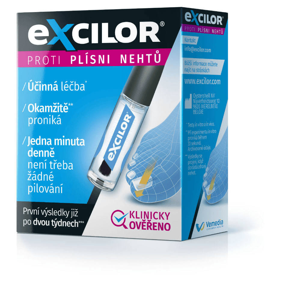 EXCILOR Roztok proti plísni nehtů 3,3 ml