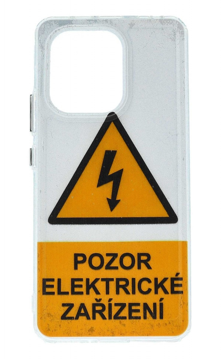 Kryt TopQ Image Xiaomi Redmi Note 13 pevný Pozor elektrické zařízení 132075