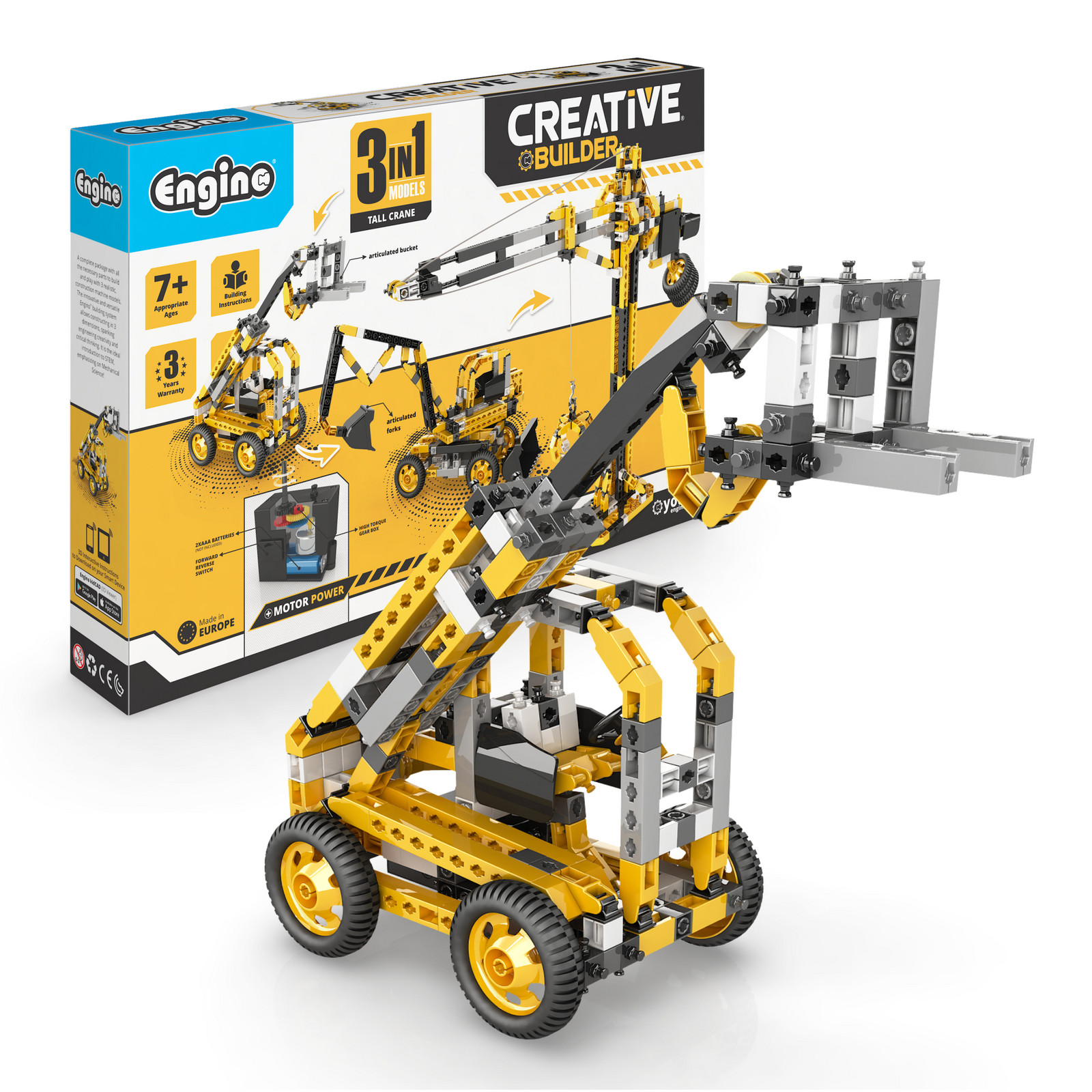 ENGINO Stavebnice CREATIVE BUILDER set Stavebních strojů