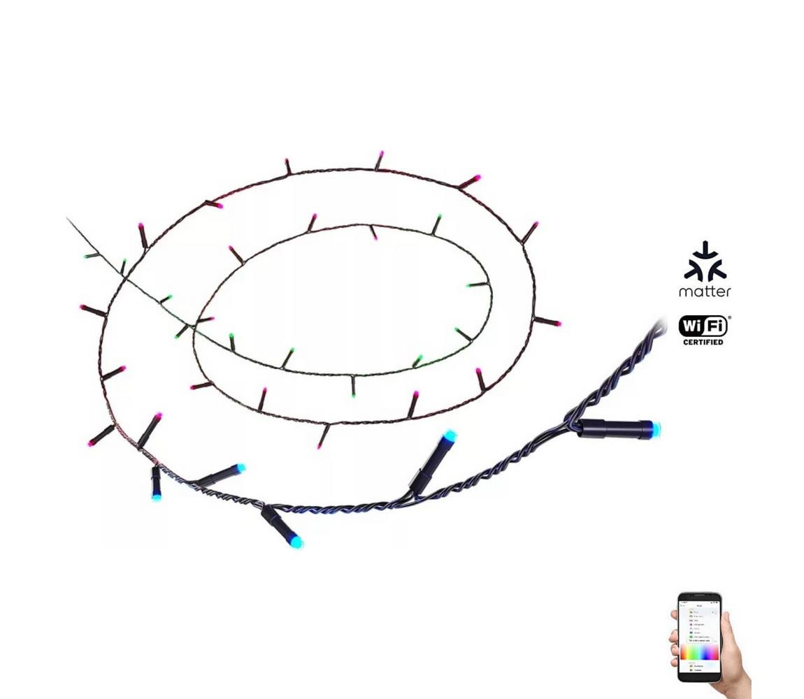 WiZ WiZ - LED RGBW Stmívatelný venkovní řetěz 160xLED 20m IP44 2700-5000K Wi-Fi