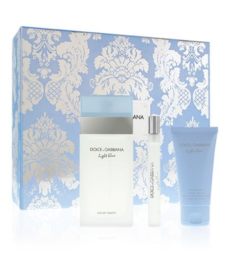 Dolce & Gabbana Light Blue EDT 100 ml + tělový krém 50 ml + EDT 10 ml dárková sada