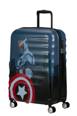 AT Dětský kufr Wavebreaker Disney Spinner 67/26 Captain America City, 47 x 26 x 67 (152583/A528)