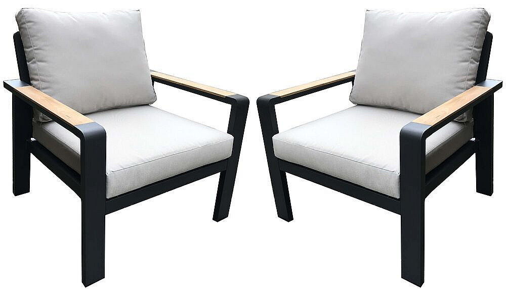 Hliníkové křesla WATFORD DUO (2 ks)