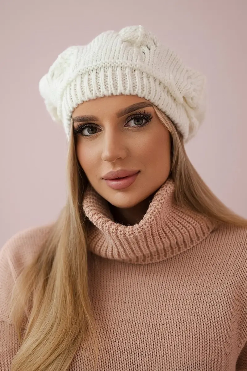 marka niezdefiniowana Dámská čepice Sofia K369 ecru