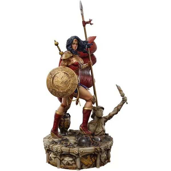 Soška Iron Studios Deluxe Art Scale 1/10 DC Comics - Wonder Woman Unleashed (Marble Edition)