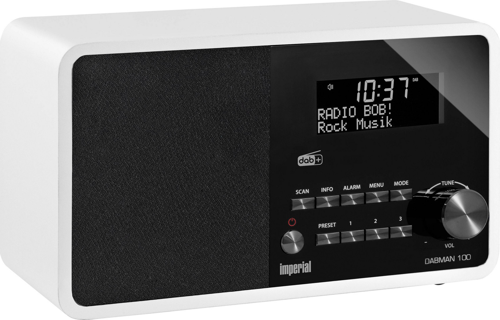 Imperial Dabman 100 22-222-00 stolní rádio, DAB plus , FM, AUX, bílá