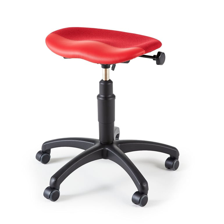 Židle KEN, bez opěradla, červená