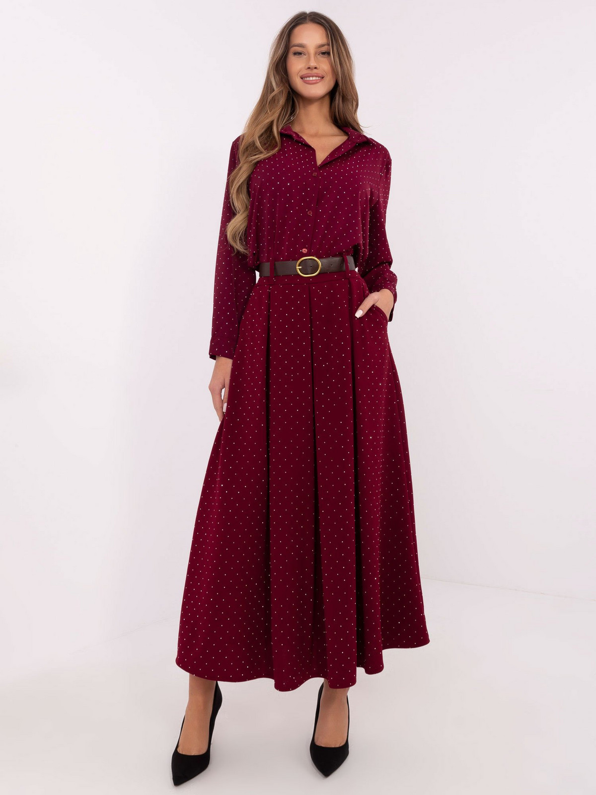 Skirt-DHJ-SD-19720-1.32-burgundy