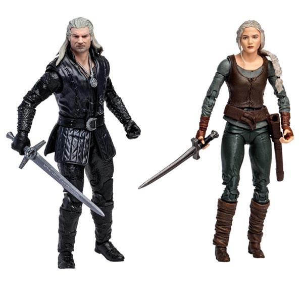 Action Figure Geralt and Ciri (the Witcher) 18 cm