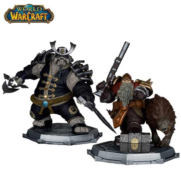 Akčná figurka Dwarf Hunter: Beast Master & Pandaren: Monk (Gold Label)  (World of Warcraft) 15 cm