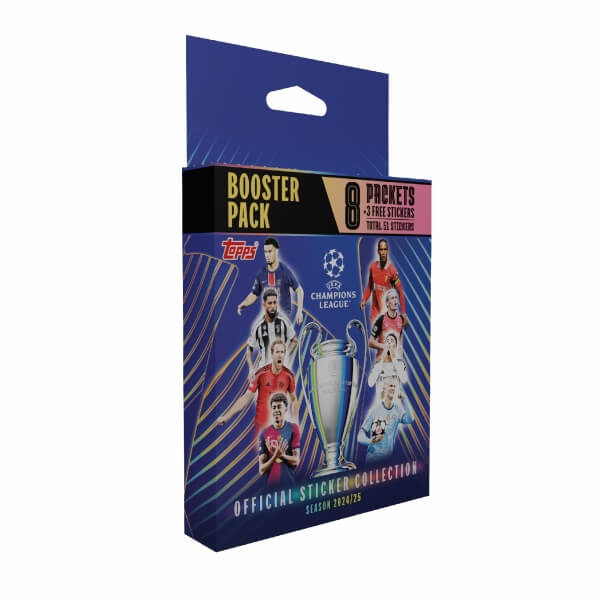 Topps Champions League 2025 Eco Pack - 8 balíčků + 1 mini promo