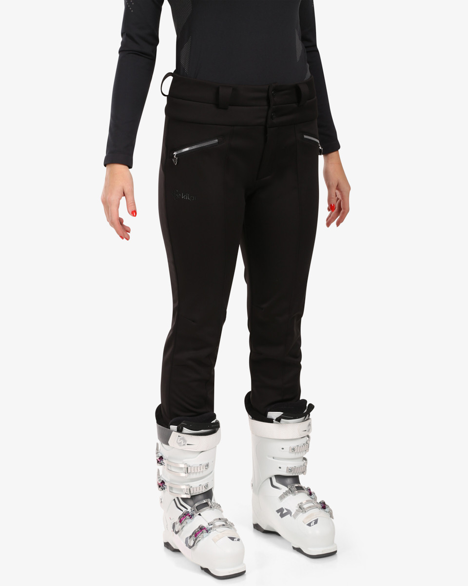 Dámské lyžařské softshellové kalhoty kilpi maura-w černá 34