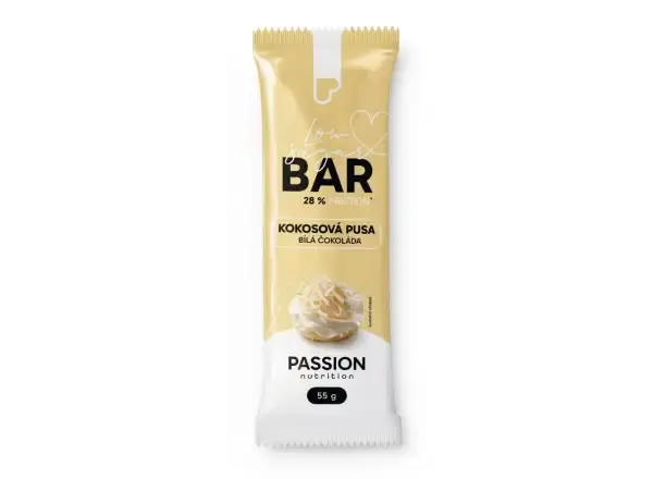 Passion Bar Kokosová pusa s bílou čokoládou 55 g