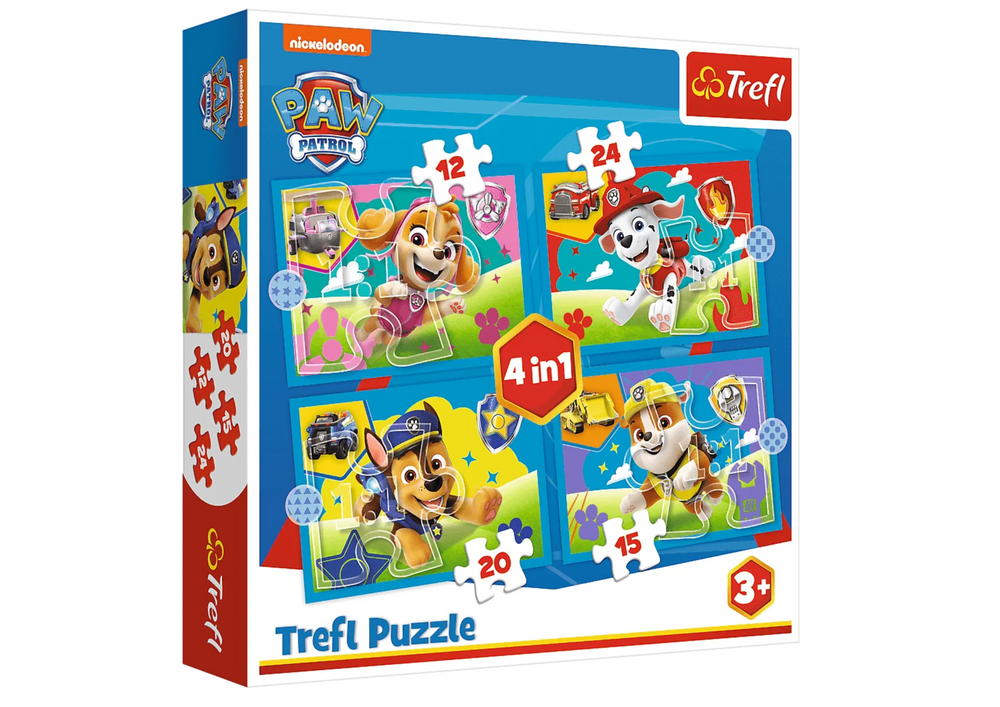 TREFL Puzzle Tlapková patrola Běžící pejsci 4v1 Trefl