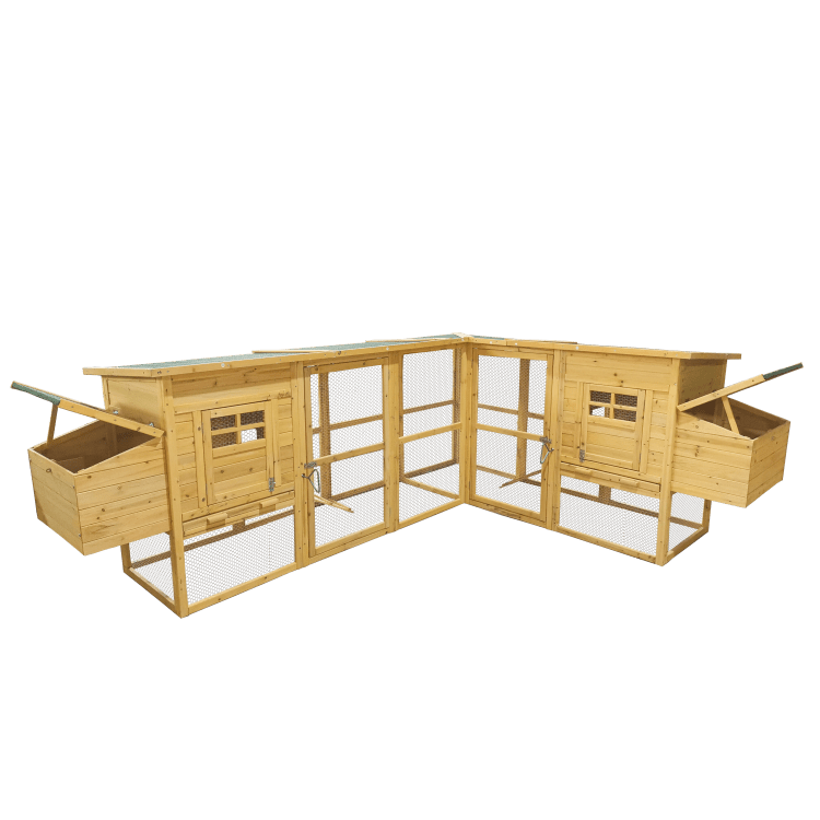 Dřevěný kurník ISTANBUL DELUXE, 2800 x 2200 x 1000 mm