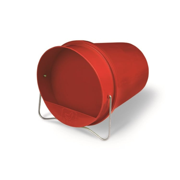 Kbelíková napáječka 6 l pro slepice a drůbež, červená - GAUN 11010