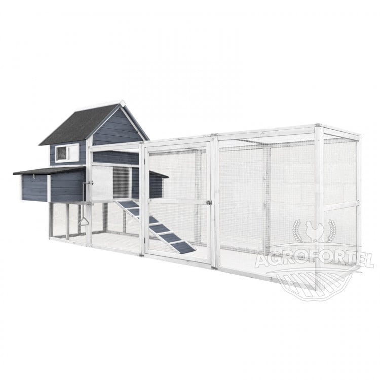 Dřevěný maxi kurník PALERMO DELUXE, 3100x1500x1500 mm