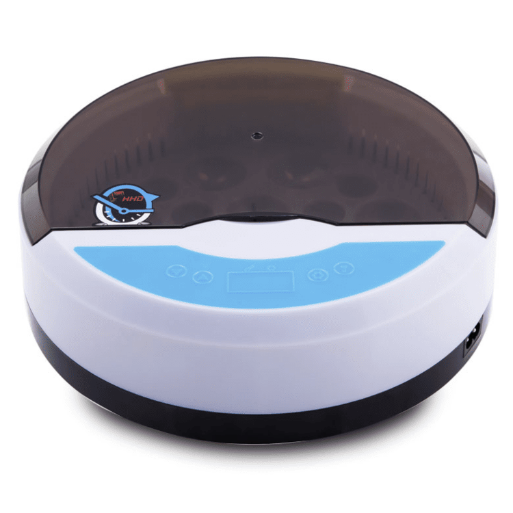 Poloautomatická mini digitální líheň YZ9-9 s digitálním teploměrem. Pro 9 velkých vajec.