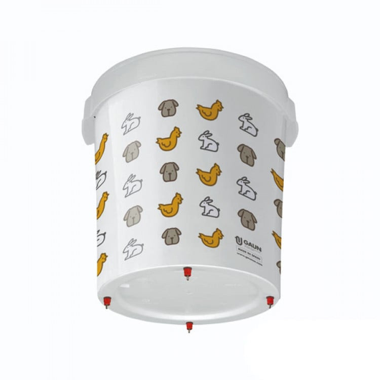 Napájecí kýbl s vertikálními niply, 32 litrů - GAUN 12200