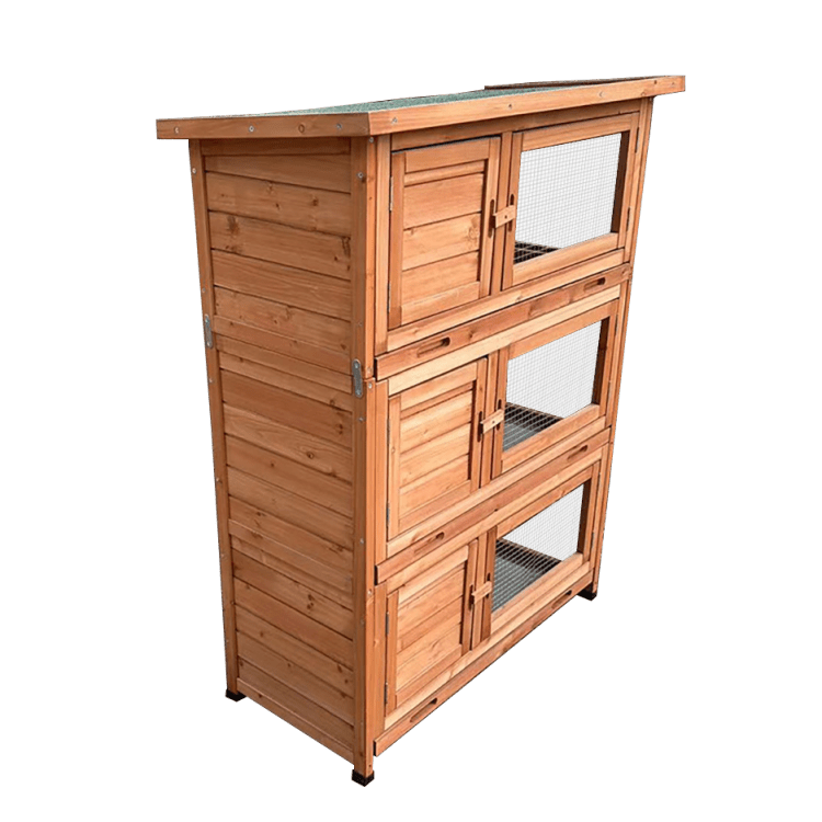 Dřevěná králíkárna NICE, 915x450x1160 mm