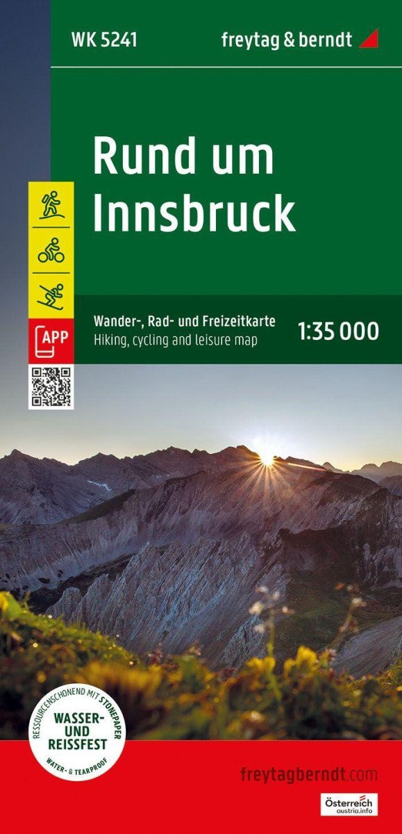 Okolí Innsbrucku 1:35 000 / turistická, cyklistická a rekreační mapa