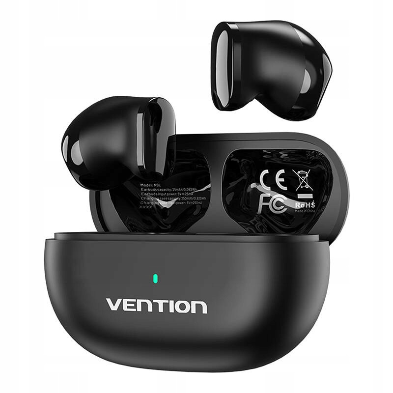 Tws bezdrátová sluchátka Vention NBLB0 Earbuds T12 (černá)