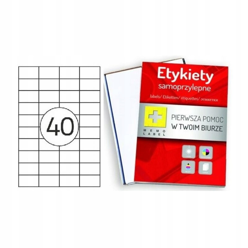 Samolepící etikety Dalpo 52,5x29,7 mm po 40ks 100 ark