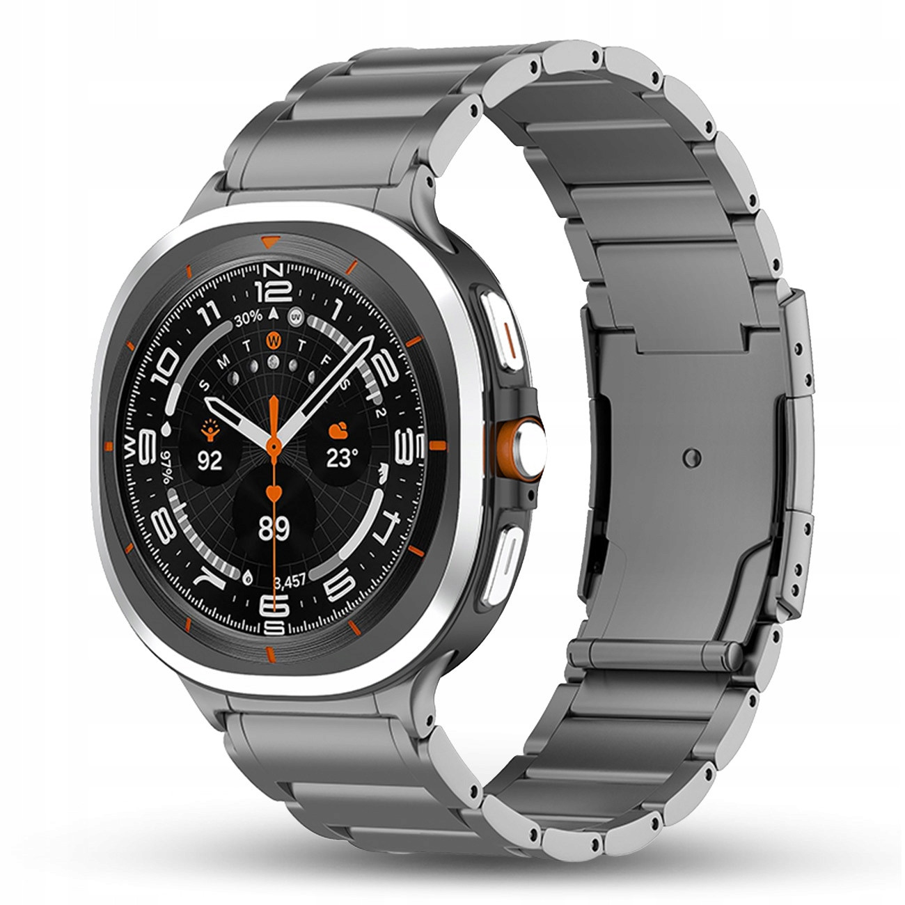 Titanový Náramek Řemínek Pro Samsung Galaxy Watch Ultra SM-R705FZ 47mm Lte