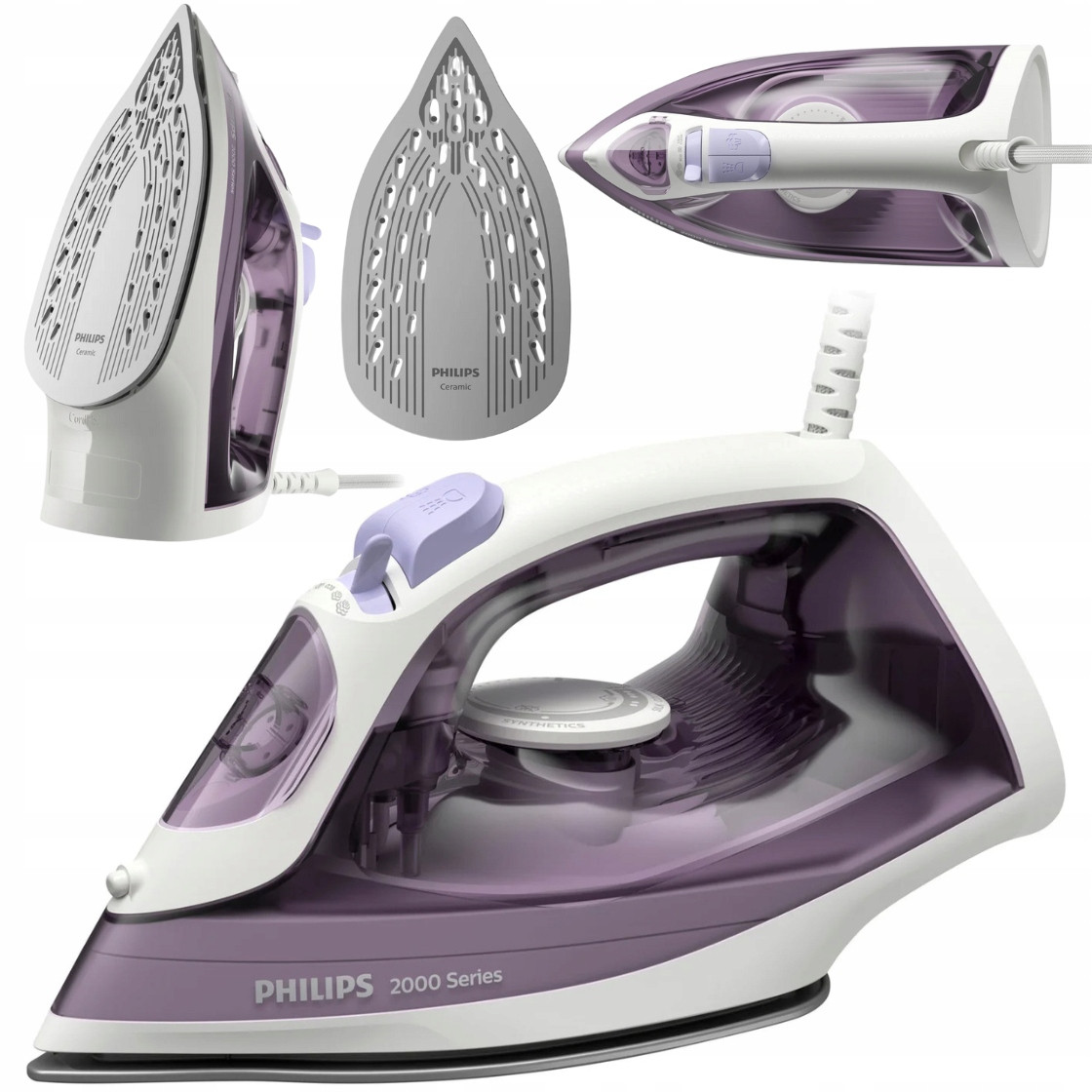 Žehlička Napařovací Philips 2000 Series DST2020/30 2000W s keramickou deskou