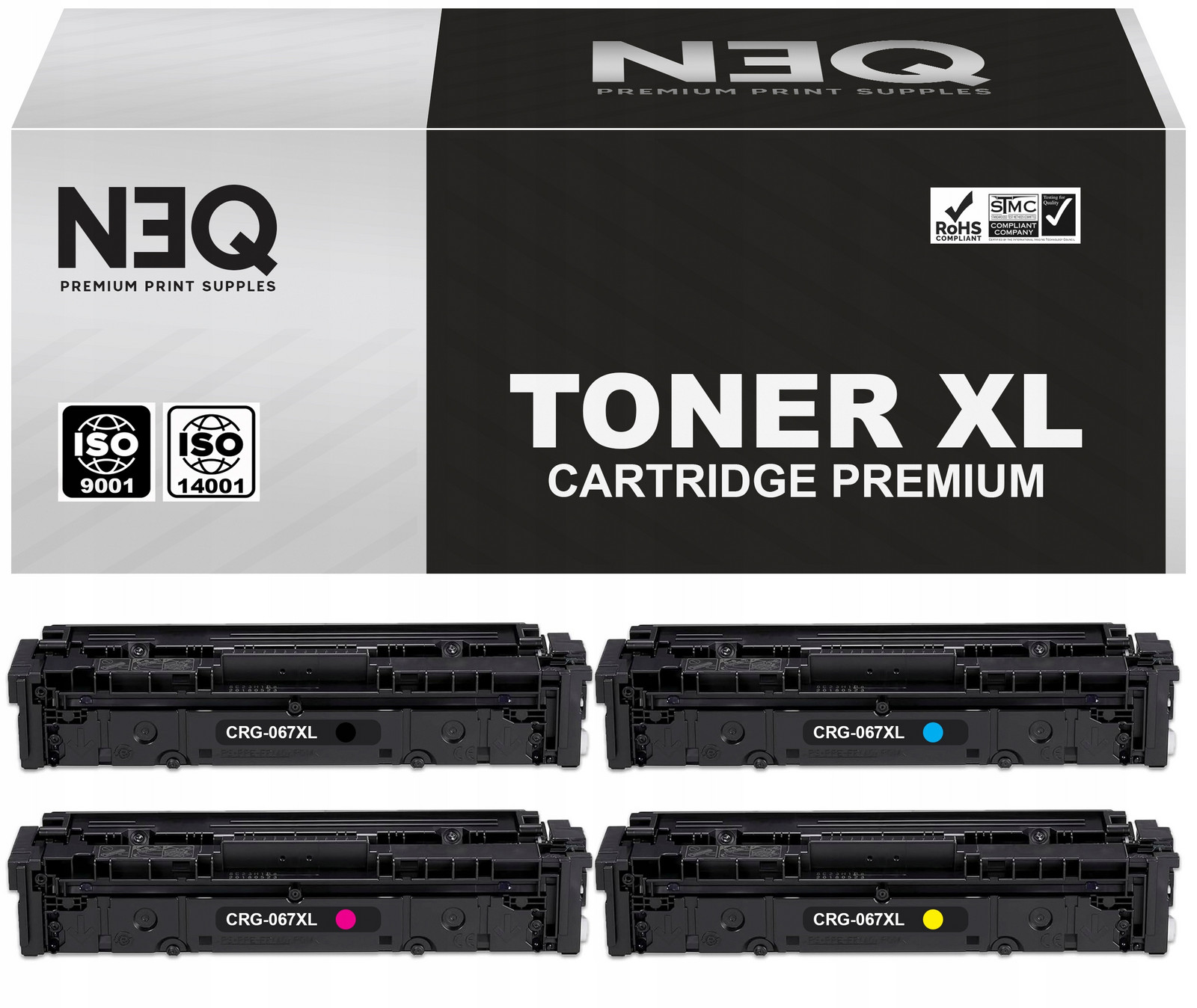 4x Toner CRG-067 XL Pro Canon MF657Cdw MF655Cw MF655Cdw MF651Cw CRG-067H