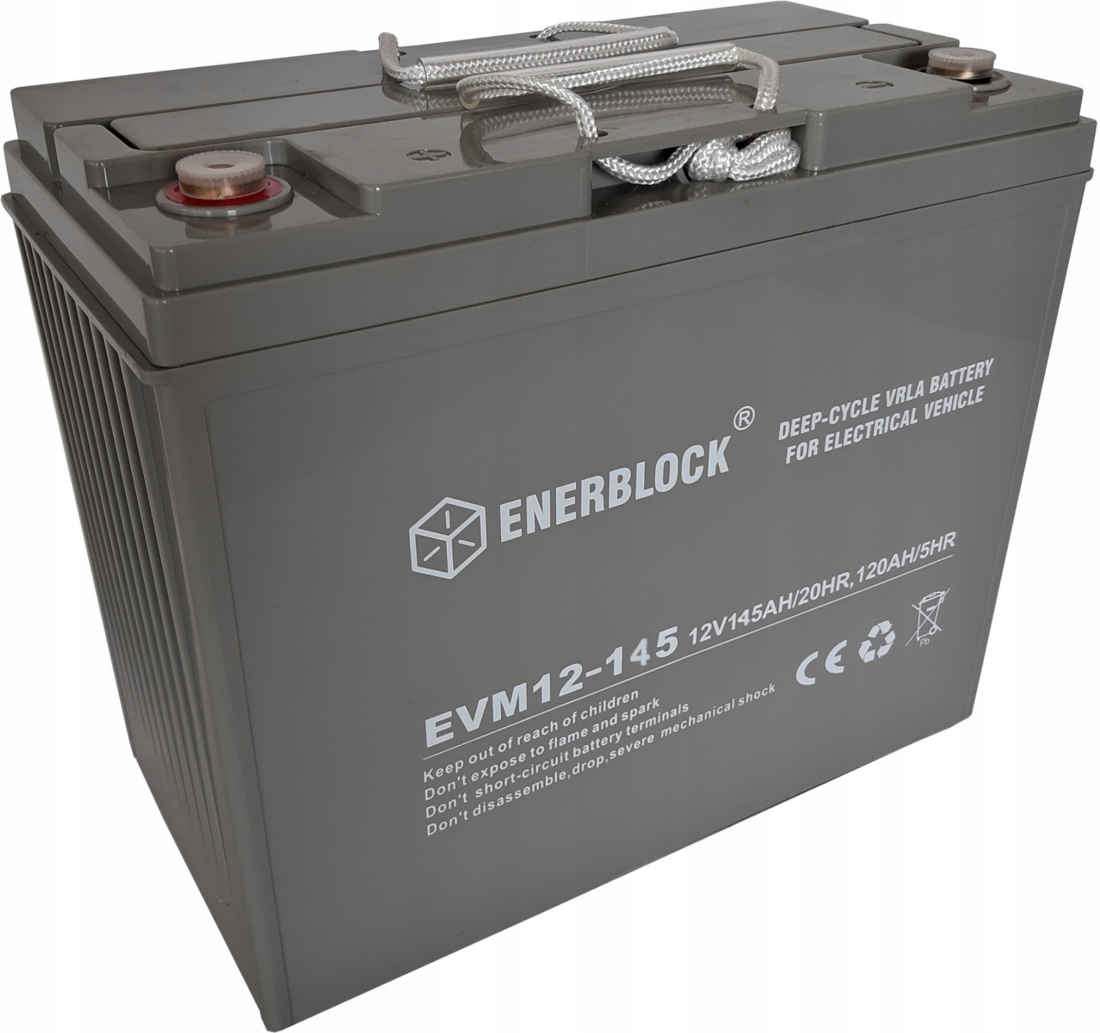 Akumulátor Agm Zesílená 12V 145Ah Enerblock Pro Cyklický Provoz