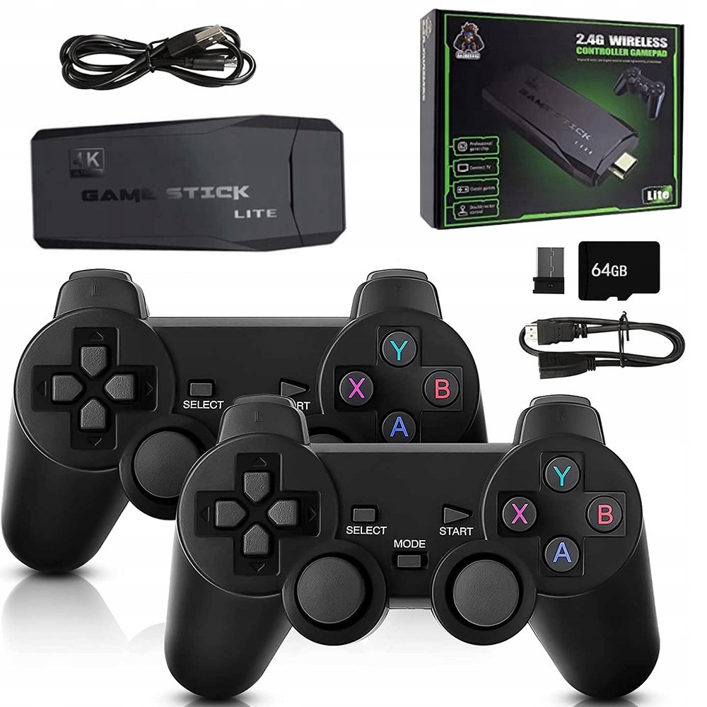 M8 Retro Konzole Bezdrátová Televizní Hra 2 Pady 20000+ Hdmi Her 64G