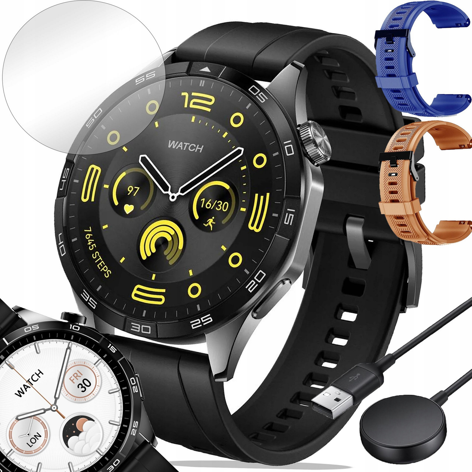 Chytré Hodinky Pánské Hodinky Hovory Sport Zdraví Polské Menu Smart Watch