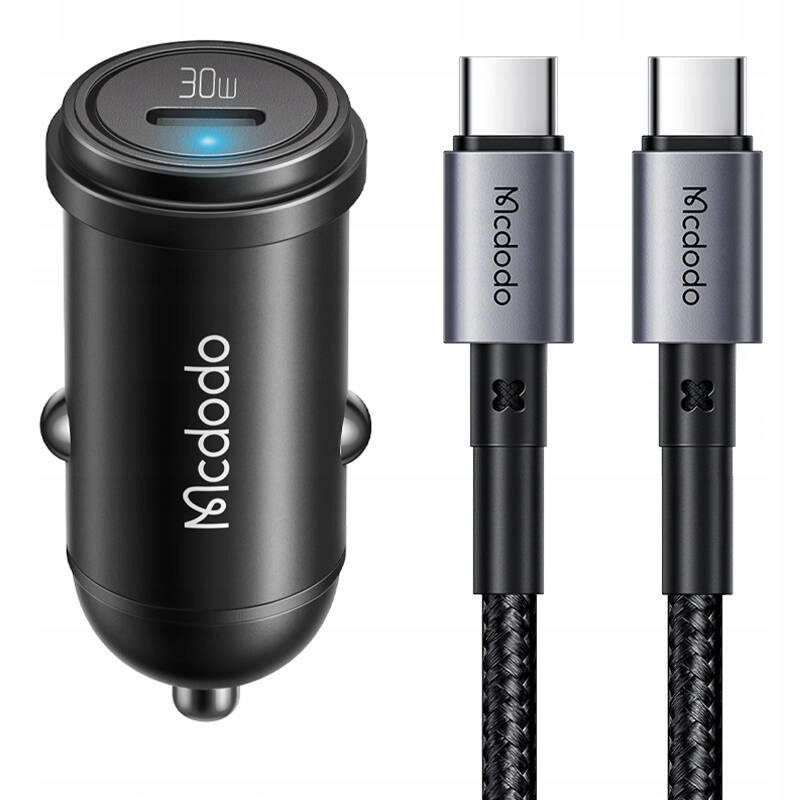 Nabíječka automobilová, Usb-c, 5A, 65W Usb-c kabel 1m 100W (černý) McDodo