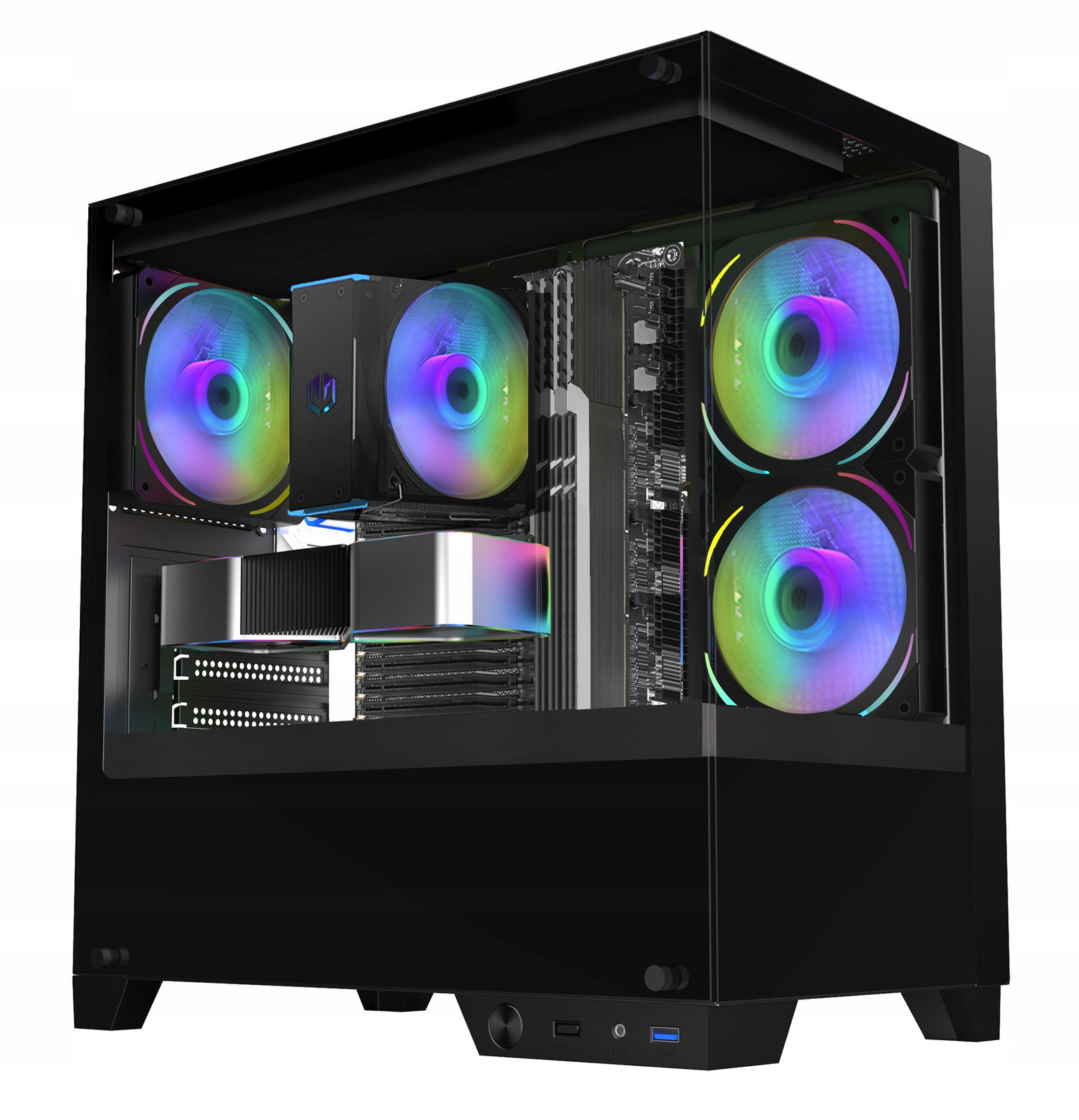 Glass Q1 Rgb Core i9 12900F Rtx 4060 32GB Ssd 1TB Wifi W11 Dlss 3