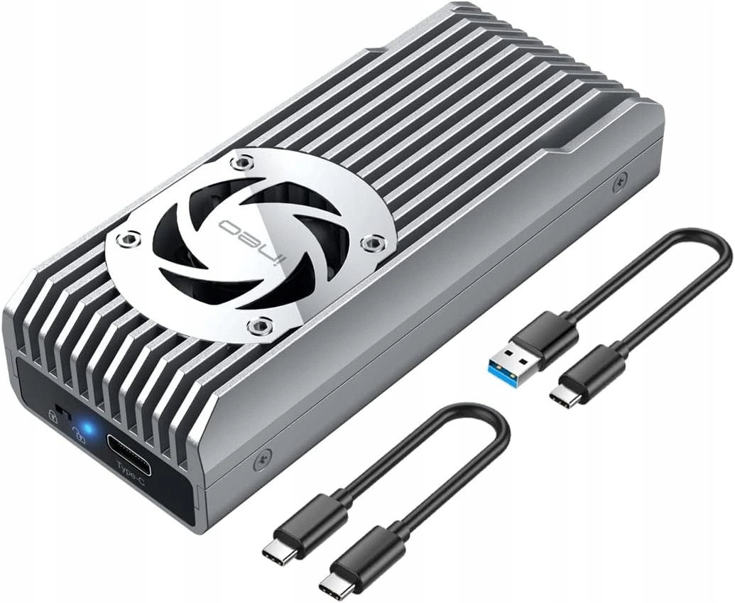 Skříň Ssd M.2 NVMe ineo C2598 Usb Typu C s ventilátorem