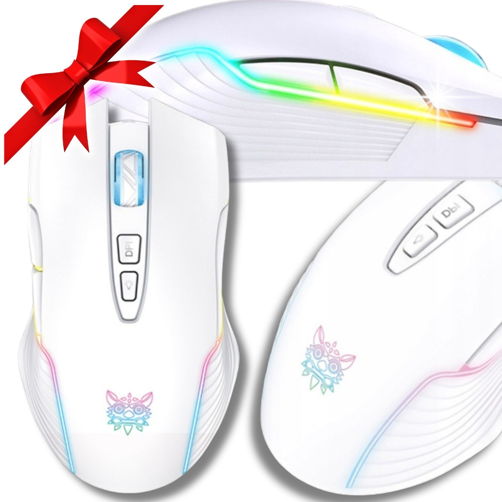 Bílá Herní Myš bezdrátová optická myš Přesná