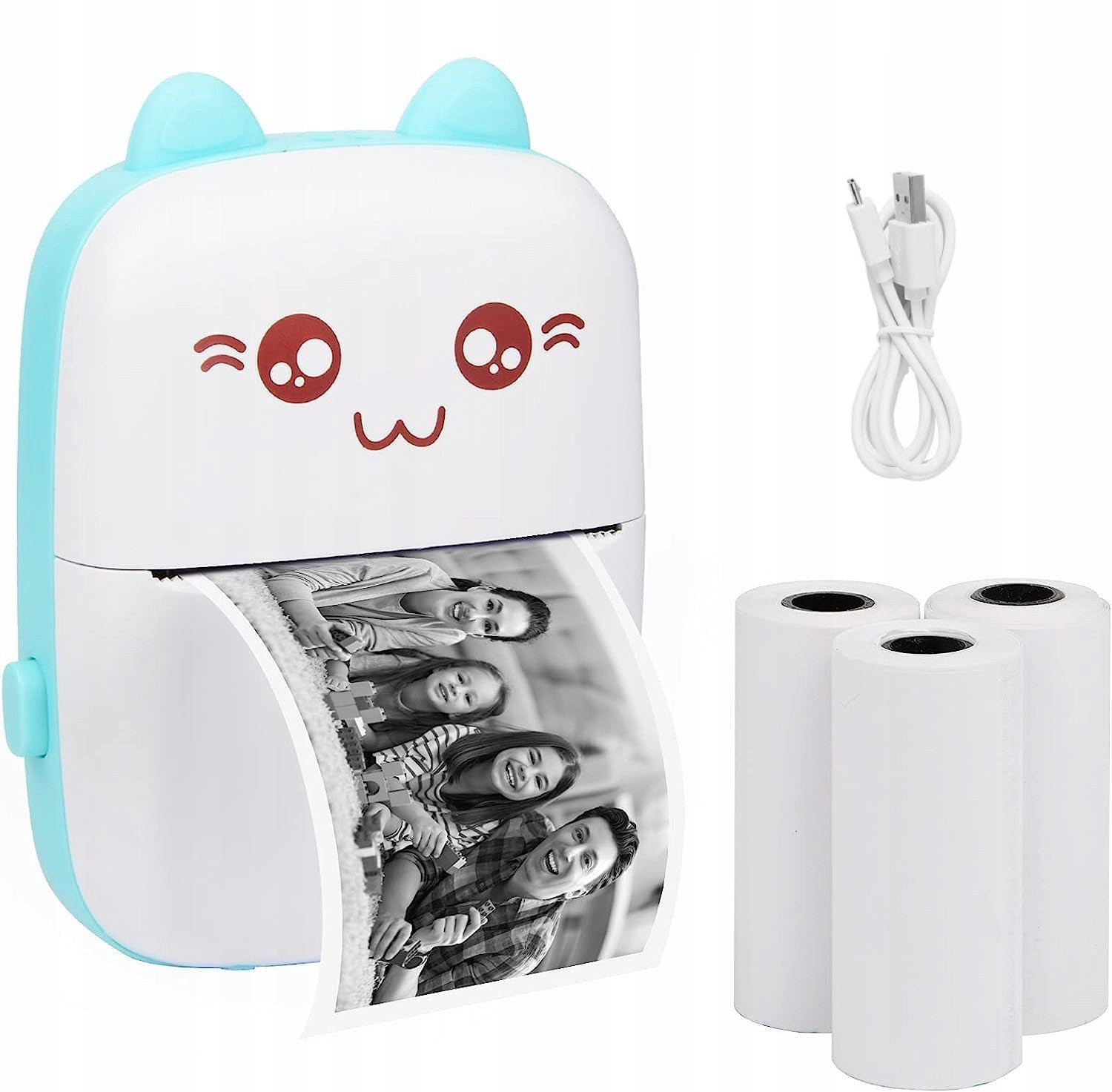 Tisk Mini Termální Tiskárna Fotografií Přenosná Bluetooth 11ROLE dárek