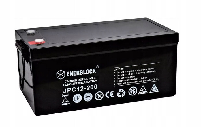 Akumulátor Carbon 12V 200AH Enerblock Bezúdržbová Deep-cycle